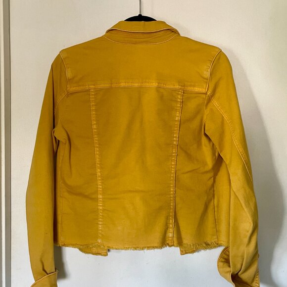 Denim Style Jacket - Yellow - Picture 2 of 2